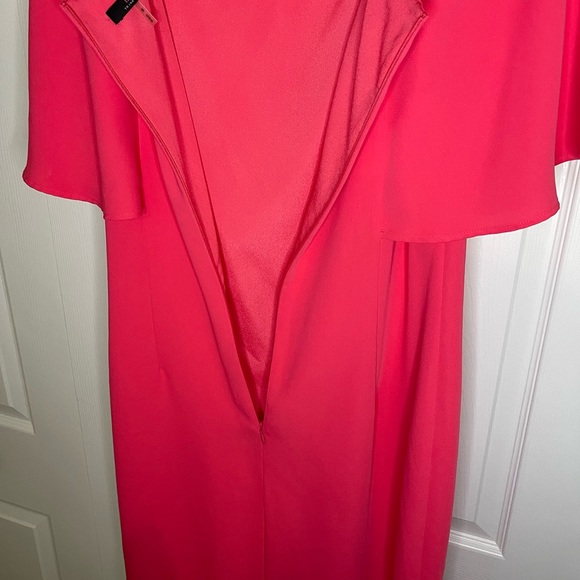TRINA TURK Pink Scenic Flare Sleeve Pink Shift Dress - Picture 5 of 12